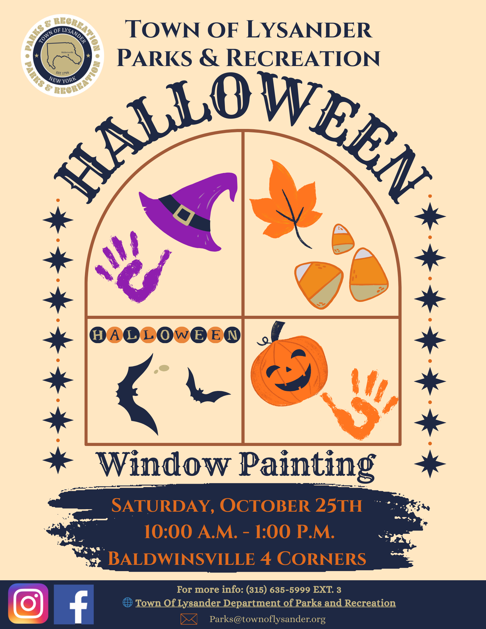 Halloween Window Painting 2025 Poster