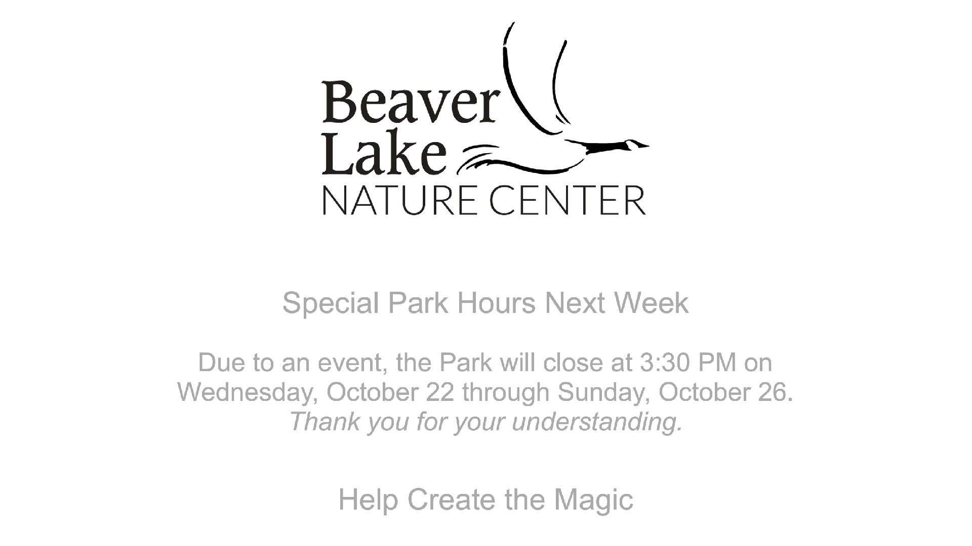 Special Park Hours